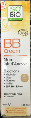 Léa Nature BB Cream Mon lait d'Ânesse SPF 10 - 01 beige lumière