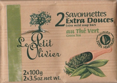 Le Petit Olivier Savonnettes extra douces au Thé vert