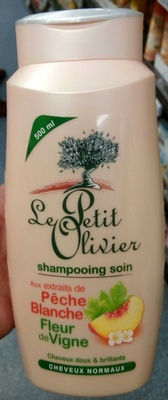 Le Petit Olivier Shampooing soin aux extraits de pêche blanche fleur de vigne