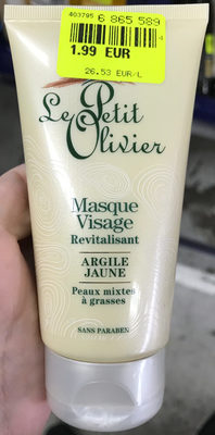 Le Petit Olivier Masque Visage Revitalisant Argile Jaune