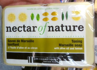 Les cosmetiques design Paris Savon de Marseille tonifiant, à l'huile d'olive et au citron