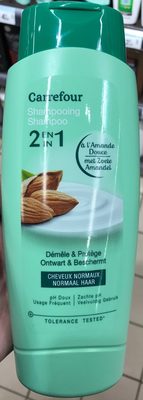 Carrefour Shampooing 2 en 1 à l'amande douce