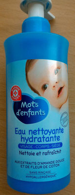 Mots d'enfants Eau nettoyante hydratante