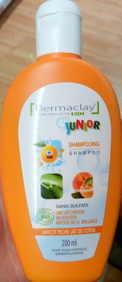 Dermaclay Shampooing abricot pêche lait de coton