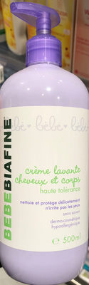 Bebe Biafine Crème lavante cheveux et corps