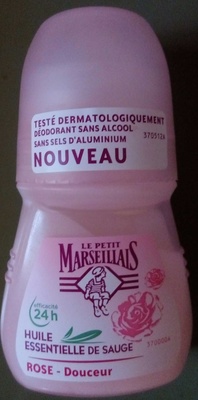 Le Petit Marseillais Déodorant Rose Douceur Huile essentielle de Sauge 24H