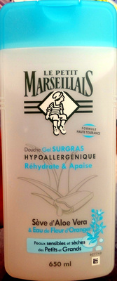 Le Petit Marseillais Douche gel surgras hypoallergénique à la sève d'aloe vera et à l'eau de fleur d'oranger