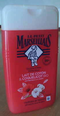 Le Petit Marseillais Douche Crème Lait de Coton & Coquelicot Bio