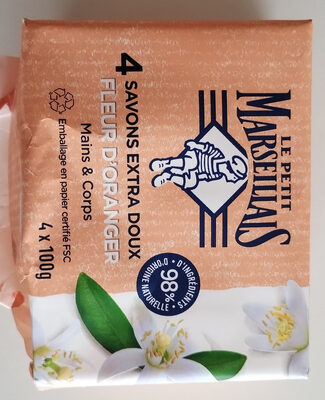 Le Petit Marseillais Savons extra doux fleur d'oranger