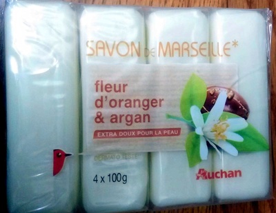 Auchan Savon de Marseille fleur d'oranger et argan