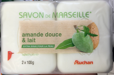 Auchan Savon de Marseille Amande douce & lait