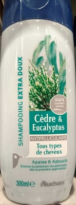 Auchan Shampoing extra doux Cèdre & Eucalyptus antipelliculaire