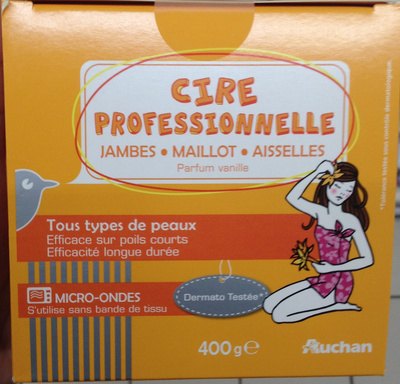 Auchan Cire professionnelle parfum vanille
