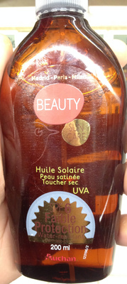 Auchan Beauty Huile solaire peau satinée toucher sec