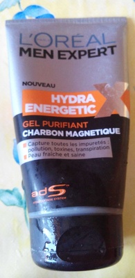 Men Expert Hydra Energetic Gel purifiant charbon magnétique