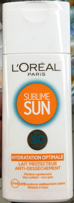 L'Oréal Paris Sublime Sun Lait protecteur anti-dessèchement FPS 30