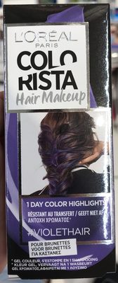 L'Oréal Paris Colorista Hair Makeup 1 Day Color Highlights #VioletHair pour brunettes