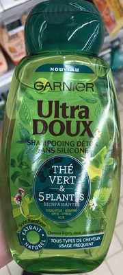 Garnier Ultra Doux Shampooing Détox Thé Vert & 5 Plantes