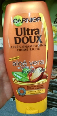 Garnier Ultra Doux Après-shampooing crème riche Aloé vera et huile de karité pur