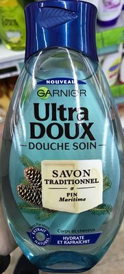 Garnier Ultra Doux Douche Soin Savon traditionnel & Pin Maritime