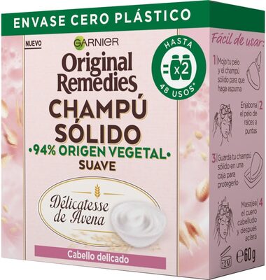 Garnier Original remedies champú solido avena