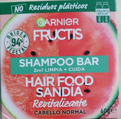 Garnier Shampoo bar hair food sandia