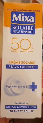 Mixa Solaire Crème Solaire Peaux sensibles SPF 50