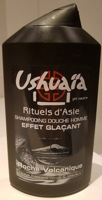Ushuaia Rituels d'Asie Shampooing Douche Homme Effet Glaçant Roche Volcanique