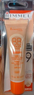 Rimmel BB cream radiance 9 en 1 SPF 20 - 001 claire