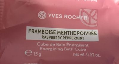 Yves Rocher Cube de Bain énergisant Framboise Menthe poivrée