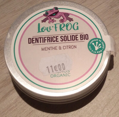 Lou'Frog dentifrice solide bio