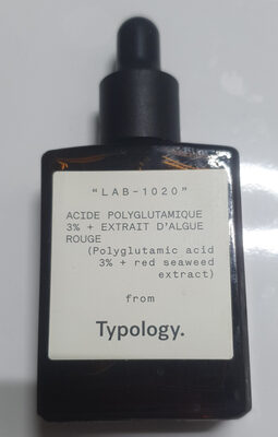 Typology Acide polyglutamique 3% + Extrait d'algue rouge