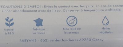 Saryane savon liquide au lait d'ânesse bio et aloe vera