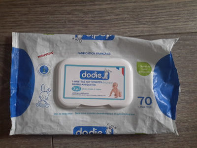 Dodie lingettes nettoyantes douceur dermo apaisantes