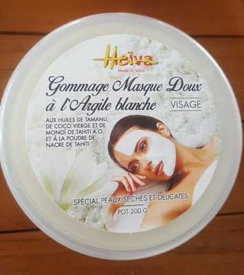 Heïva Gommage Masque Doux à l'argile Blanche