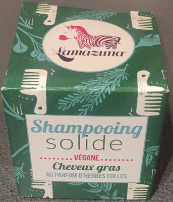 Lamazuna Shampoing solide - cheveux gras - au parfum d'herbes folles