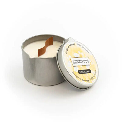 Zenzitude bougie de massage fleur de tiaré