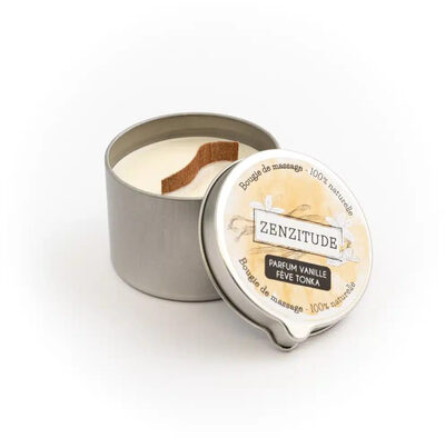 Zenzitude bougie de massage vanille tonka