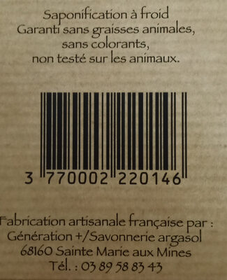 Savon artisanal du Val d'Argent Le mineur charbon-menthe