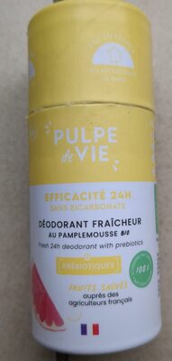 Pulpe de vie Déodorant fraîcheur au pamplemousse bio