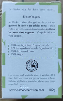 Clémence & Vivien Savon surgras Le Gecko Romarin & Citron
