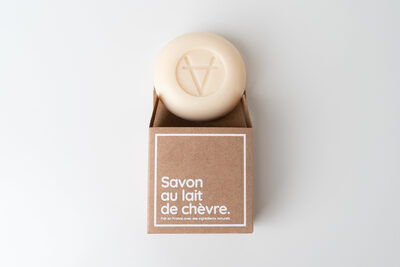 Soin Amalthée L'incontournable savon au lait de chèvre parfum rose