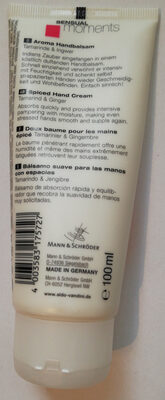 aldo Vandini SENSUAL Aroma Handbalsam Hand Cream Tamarinde & Ingwer