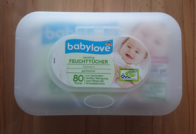 Babylove Feuchttücher sensitive + Box