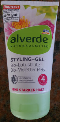 Alverde Styling-Gel Bio-Lotusblüte Bio-Violetter Reis