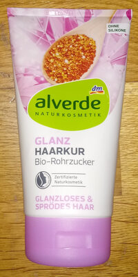 alverde Naturkosmetik Glanz Haarkur Bio-Rohrzucker Glanzloses und sprödes Haar