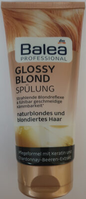 Balea Glossy blond Spülung, naturblondes und blondiertes Haar