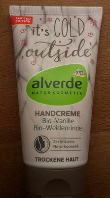 Alverde Handcreme It,s cold outside vanille weidenrinde