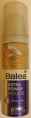 Balea Extra power mousse style & fix 4
