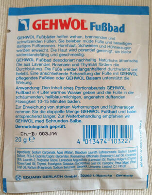 Gehwol Fußbad